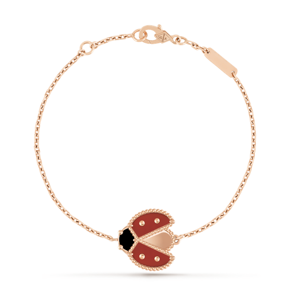  VCA Lucky Spring bracelet, open wings ladybug 