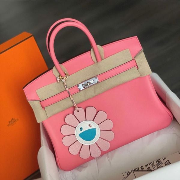  Birkin B25 Swift Rose D'ete PHW 