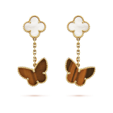  VCA Lucky Alhambra earrings, 2 motifs 