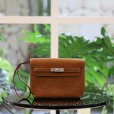  Kelly Depeches 25 Pouch Barenia Faubourg calfskin FAUVE PHW 