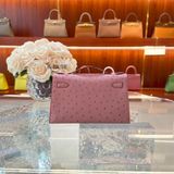  Kelly Pochette KP22 Ostrich Terre Cuite 