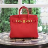  Birkin B25 Togo Rose Extreme GHW 