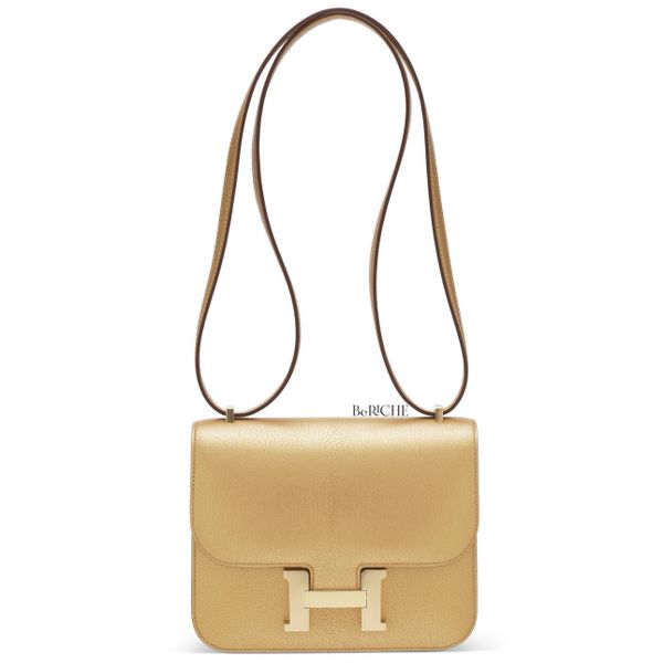  Constance 18 Metallic Gold Chevre Myzore GHW 