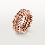  CLASH DE CARTIER RING, DOUBLE ROW, PAVED 