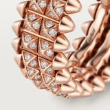  CLASH DE CARTIER RING, DOUBLE ROW, PAVED 
