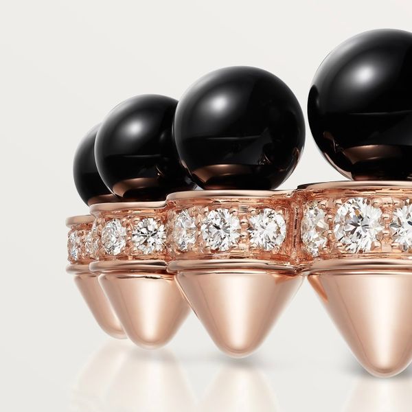  CLASH DE CARTIER RING, ONYX, EXTRA-LARGE MODEL, DIAMONDS 