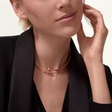  CARTIER JUSTE UN CLOU TORQUE NECKLACE, SMALL MODEL, DIAMONDS 