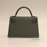  Kelly Mini K20 Epsom Vert Amande 