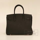  Birkin B30 Togo Noir Black 