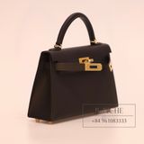  Kelly Mini K20 Epsom Noir Black 