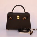  Kelly Mini K20 Epsom Noir Black 