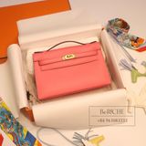  Kelly Pochette KP22 Swift Leather Rose Azalle 