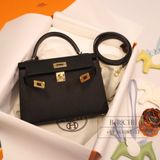  Kelly Mini K20 Epsom Noir Black 