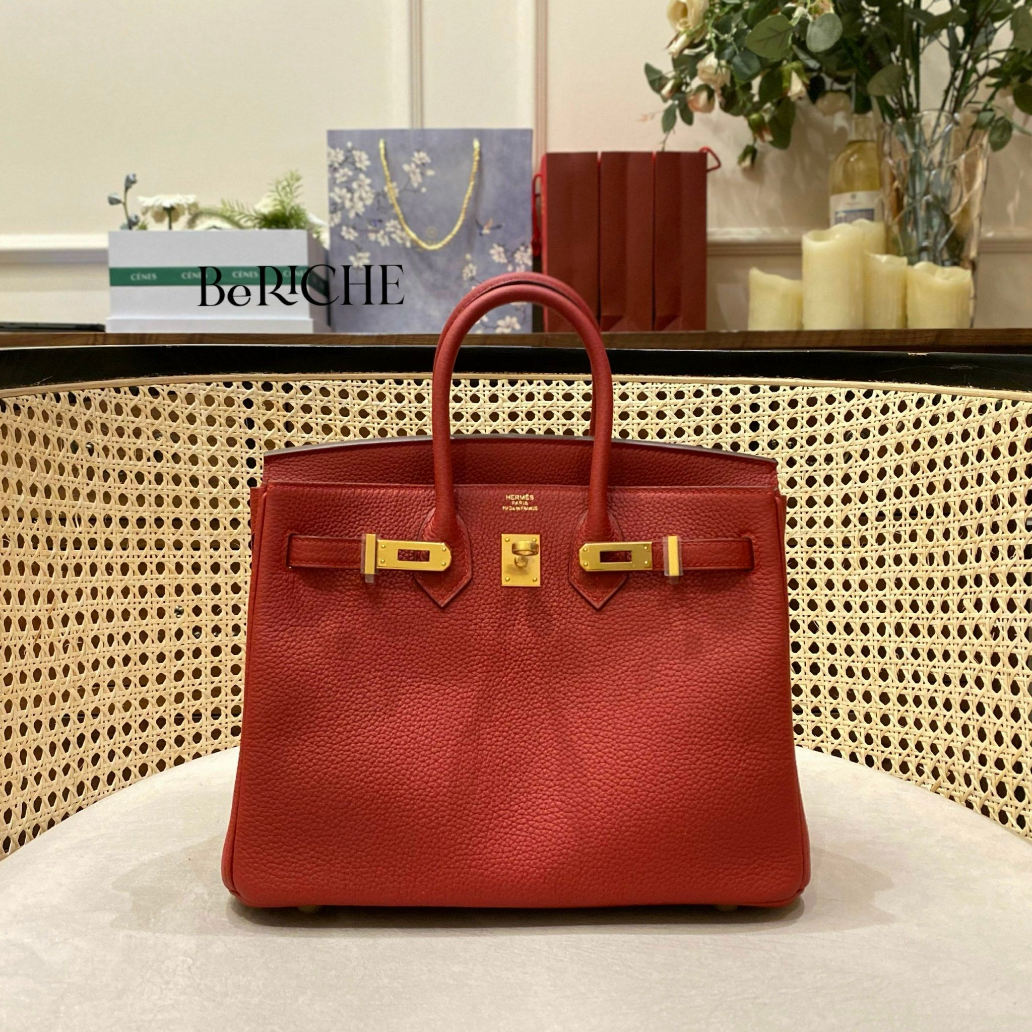  Birkin B25 Togo Rouge Vif 