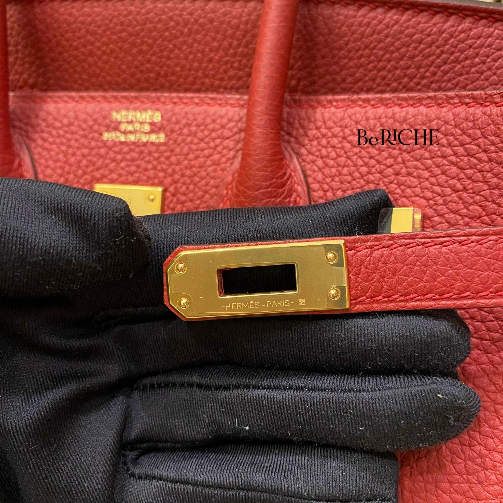  Birkin B25 Togo Rouge Vif 