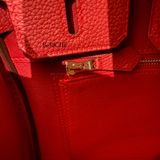  Birkin B25 Togo Rouge Vif 