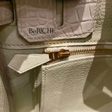  Birkin B25 Crocodile Matte Alligator Beton GHW 