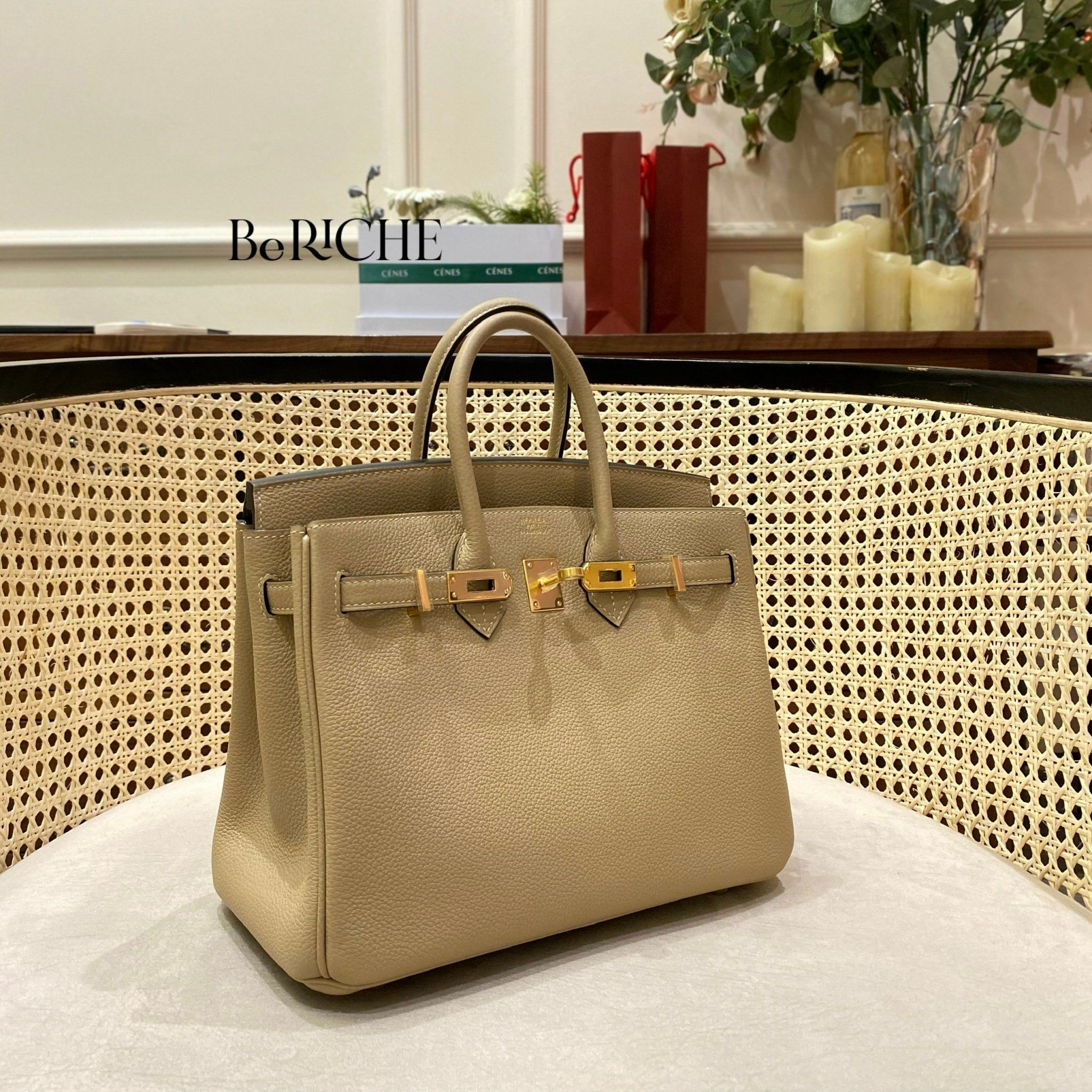 Hermes Birkin 25 Handbag S2 Trench Togo GHW