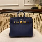  Birkin B25 Epsom Blue Sapphire GHW 