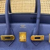 Birkin B25 Togo Bleu Brighton GHW 
