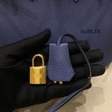  Birkin B25 Togo Bleu Brighton GHW 