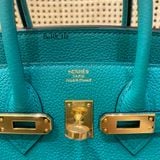  Birkin B25 Togo Vert Verone GHW 