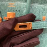  Birkin B25 Togo Vert Verone GHW 