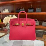  Birkin B25 Togo Rose Extreme GHW 