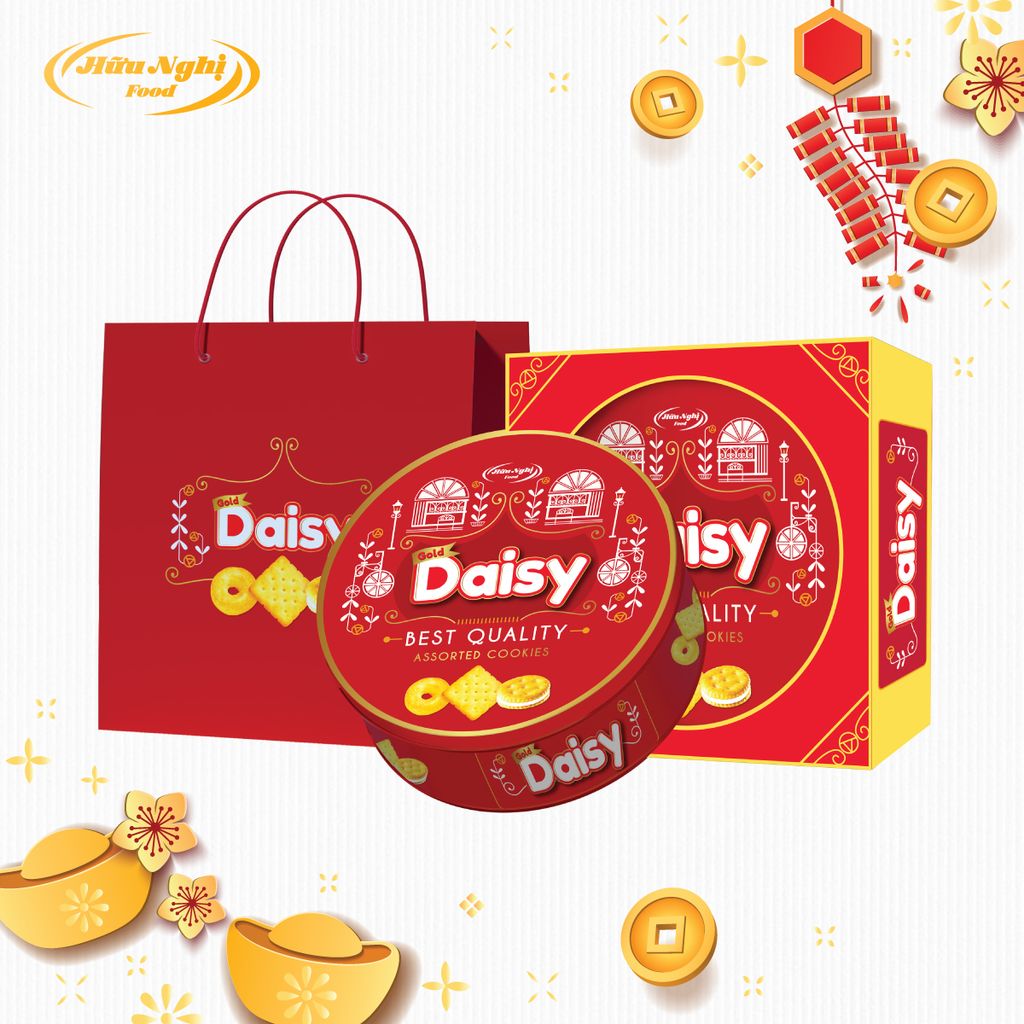 Gold Daisy Bánh Assorted Cookies 308g