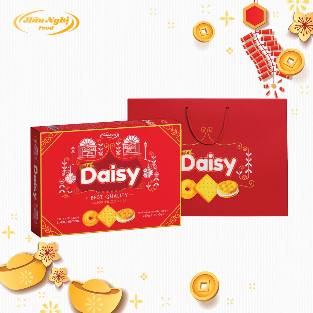 Gold Daisy Bánh Assorted Cookies 315g