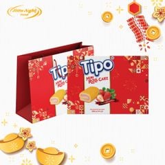 Tipo bánh bông lan cuộn kem hương Dâu 396g