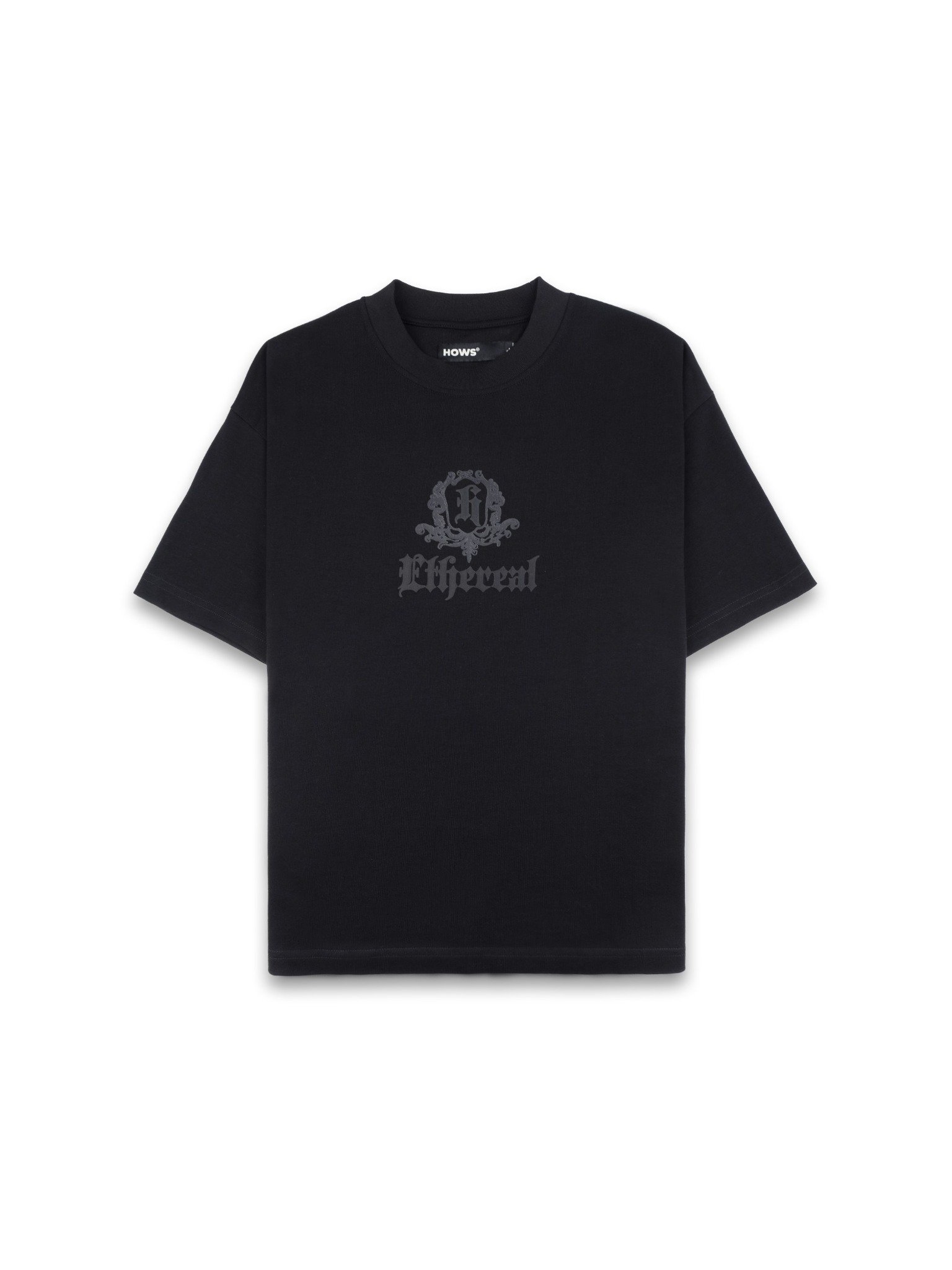  HOWS® ETHEREAL TEE / BLACK 