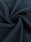  HOWS® RIBBED T-SHIRT / NAVY 