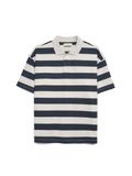  HOWS® STRIPED POLO / NAVY 