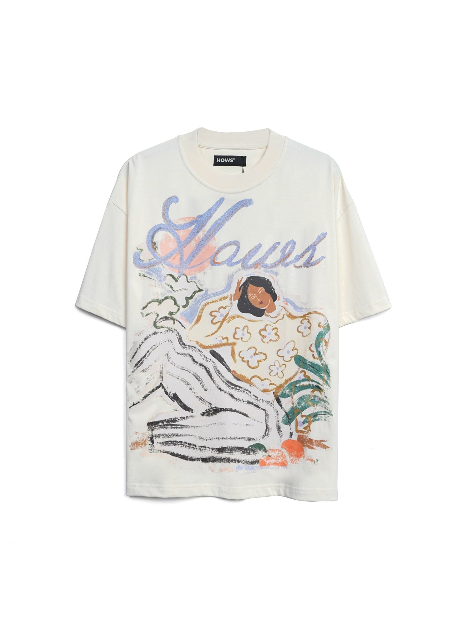  HOWS® RELAXING TEE / CREAM 