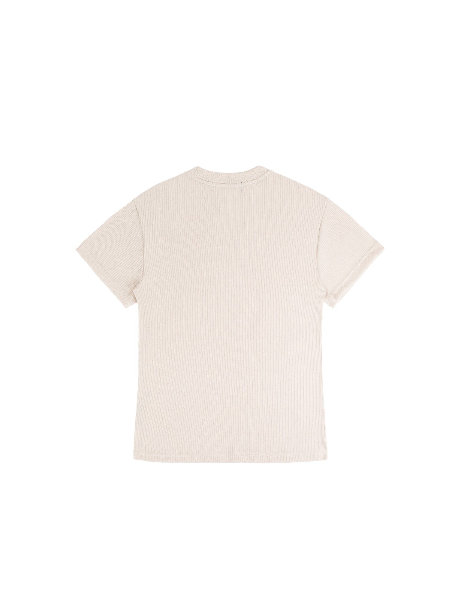  HOWS® RIBBED T-SHIRT / CREAM 