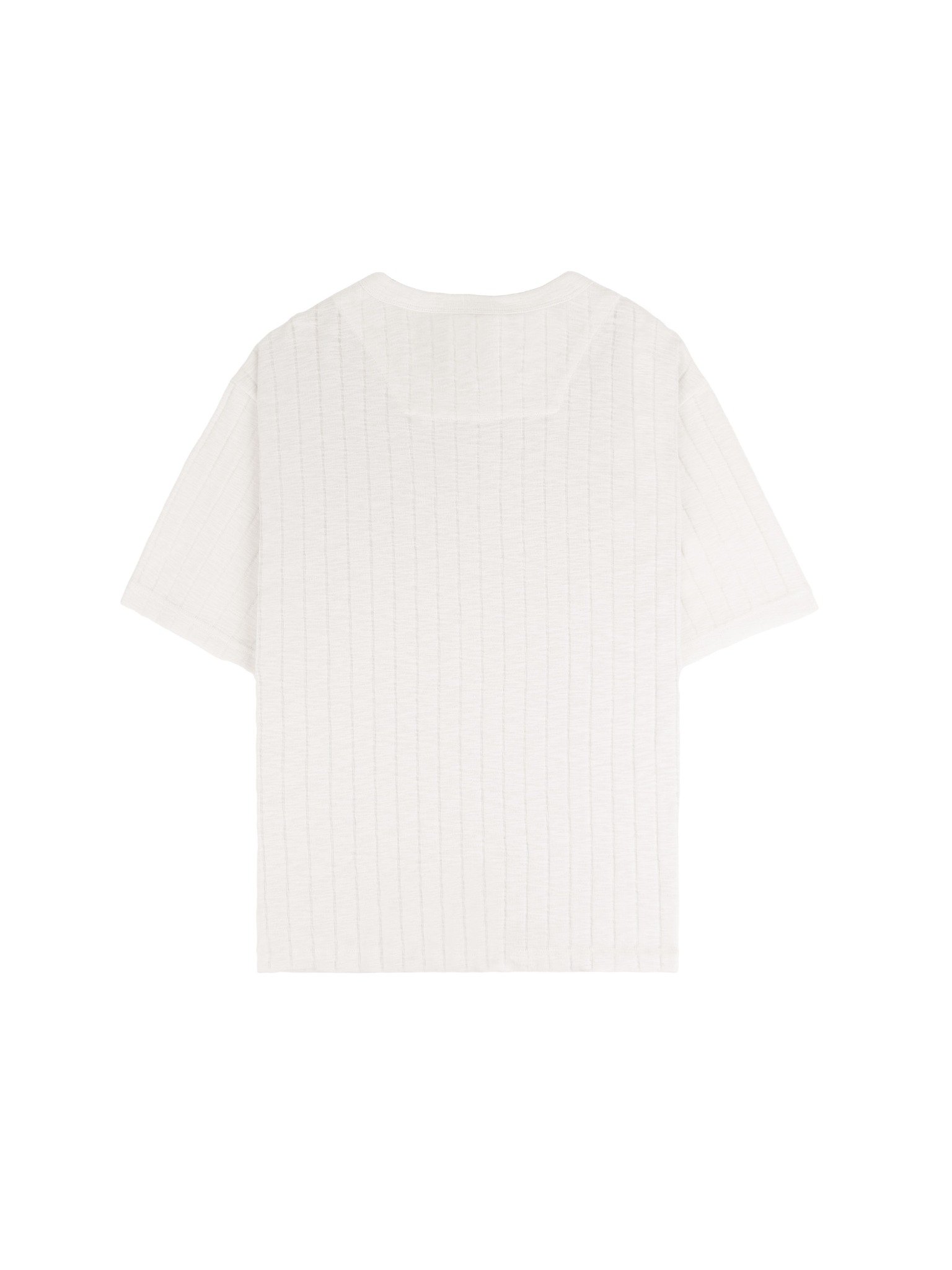  HOWS® FITTED HENLEY T-SHIRT / CREAM 
