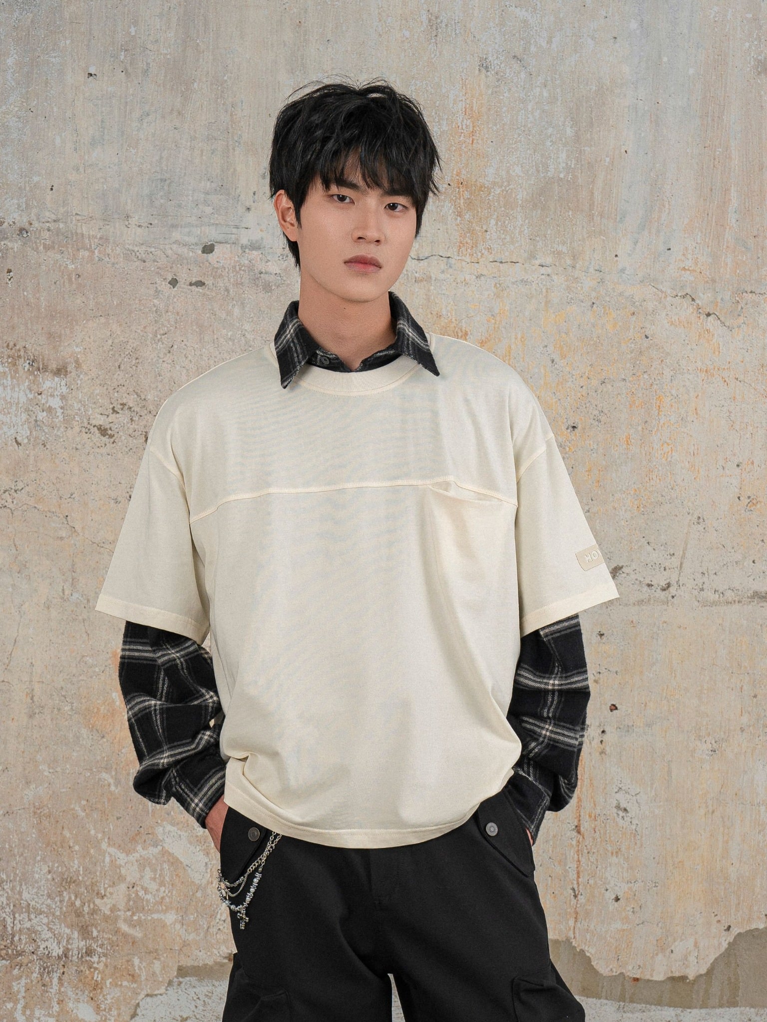  HOWS® BASIC TEE V.2 / CREAM 