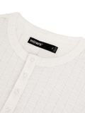  HOWS® FITTED LONG SLEEVE HENLEY T-SHIRT / CREAM 