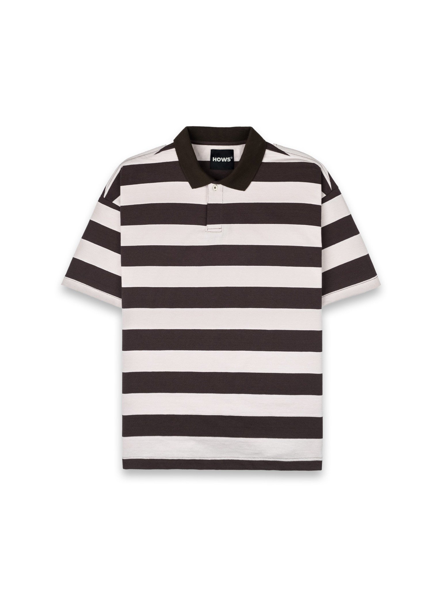  HOWS® ÁO POLO SỌC / NÂU 
