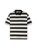  HOWS® STRIPED POLO / BLACK 