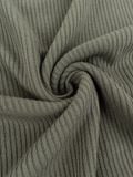  HOWS® RIBBED T-SHIRT / MOSS 