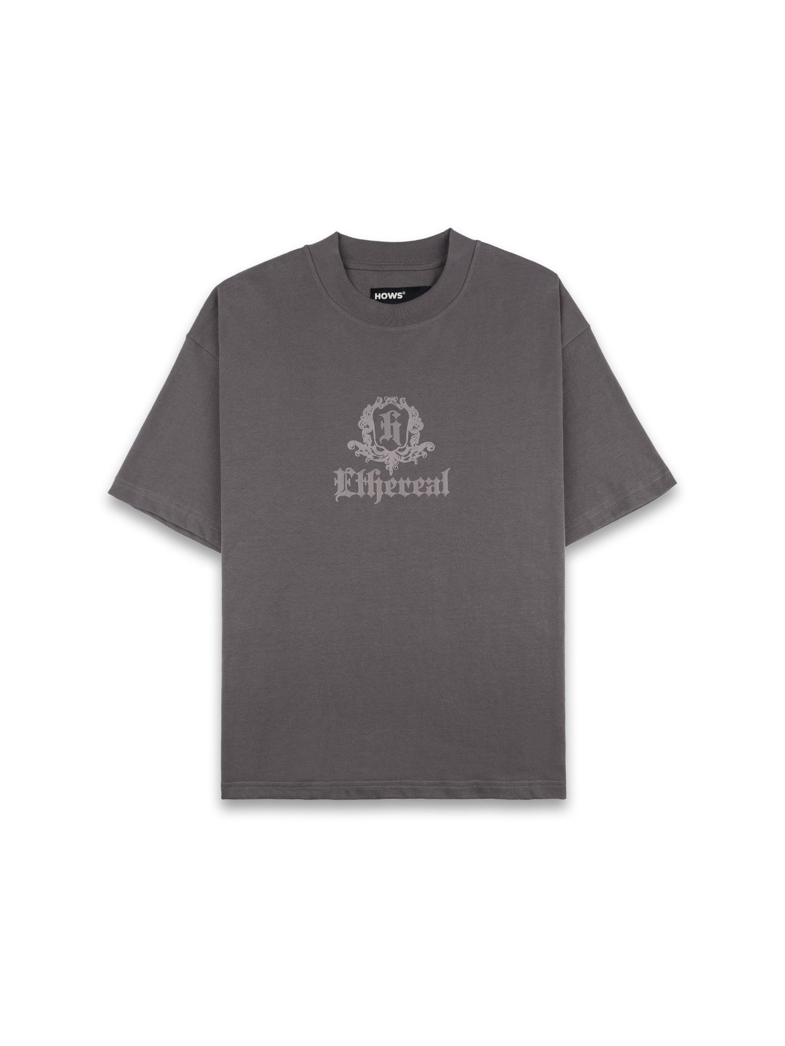  HOWS® ETHEREAL TEE / LEAD GREY 