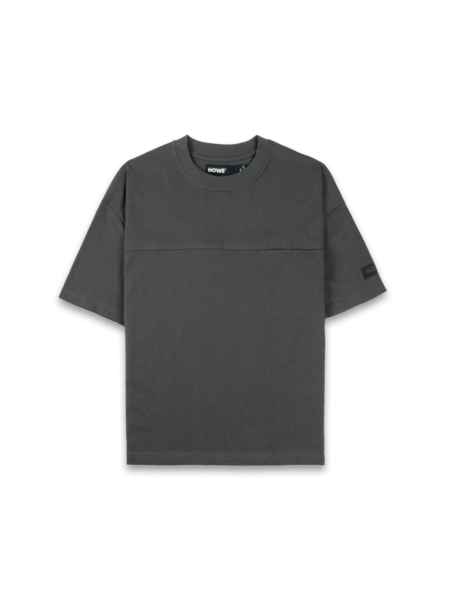  HOWS® BASIC TEE V.2 / LEAD GRAY 