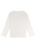  HOWS® FITTED LONG SLEEVE HENLEY T-SHIRT / CREAM 