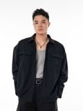 HOWS® ESSENTIAL RELAXED SHIRT / BLACK 