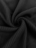  HOWS® RIBBED T-SHIRT / BLACK 