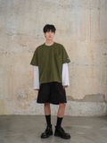  HOWS® ÁO THUN V2 / XANH RÊU 