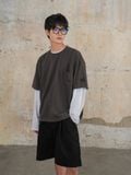  HOWS® BASIC TEE V.2 / LEAD GRAY 