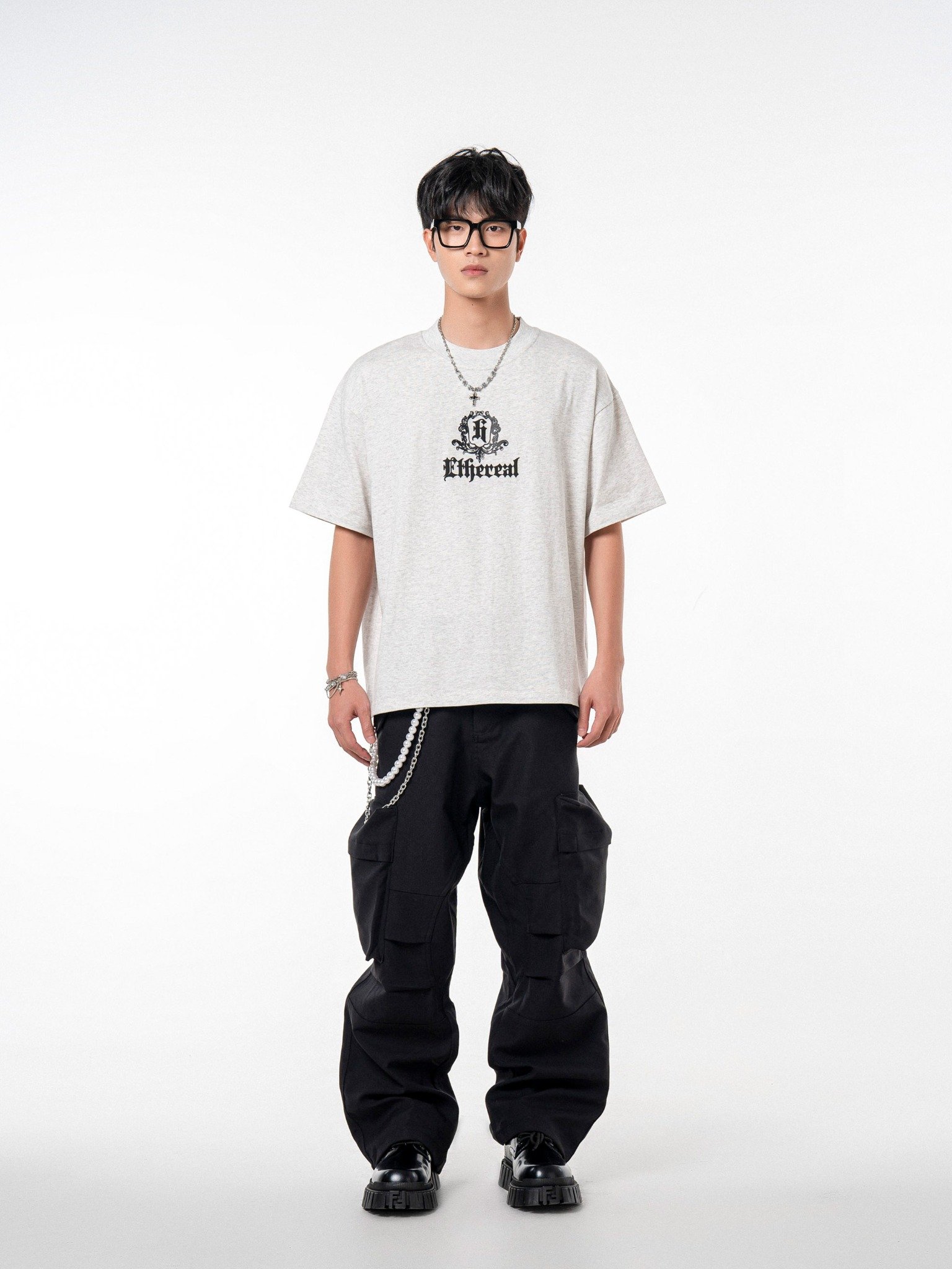  HOWS® ETHEREAL TEE / LIGHT GREY 